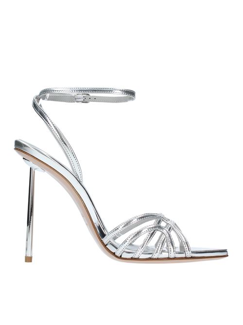 Sandali modello BELLA in pelle con effetto metallizzato LE SILLA | 6642A100ARGENTO